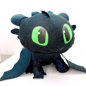 RARE! Giant 28”x15” inch. Toothless How to Train Your Dragon Plush DreamWorks